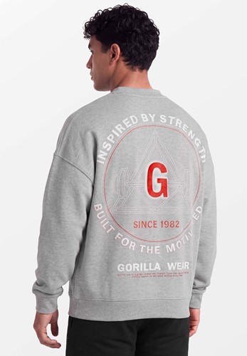 Leeds Oversized Sweater - Light Gray Melange