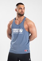 Womens Basic Ribbed Top Coronet Blue