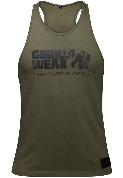Classic Tank Top Army Green Pop1