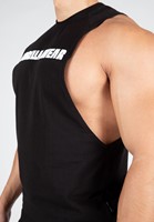 Milo Drop Armhole Tank Top Black