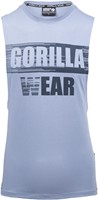 Lopez Drop Armhole Tank Top - Stonewash Blue