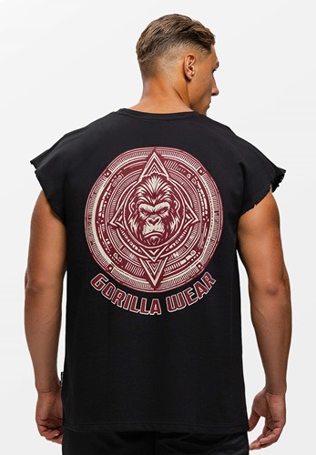 Bouse Cut Off Tank Top - Black