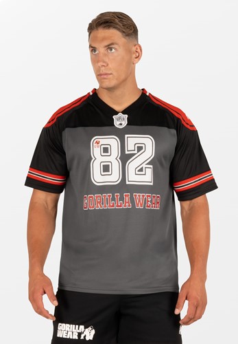 Tyler Football Jersey - Black/Red