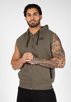 Springfield S/L Zipped Hoodie - Army Green - S