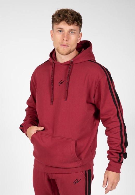 Banks Oversized Hoodie - Burgundy Red/Black - 2XL
