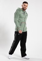 Georgia Zipped Hoodie Green