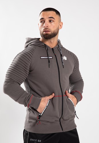 Georgia Zipped Hoodie - Gray