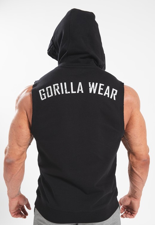 Marshall Sleeveless Hoodie Black