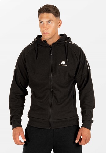 Harvey Hooded Track Jacket - Black
