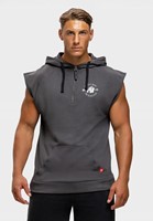 Huntley Sleeveless Hoodie - Dark Gray - S