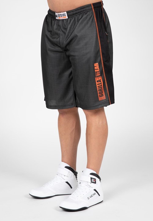 Wallace Mesh Shorts - Gray/Orange