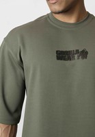 Idaho Oversized Waffle T-Shirt Army Green