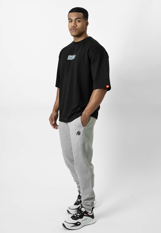 Idaho Oversized Waffle T-Shirt Black