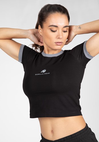 New Orleans Cropped T-Shirt - Black