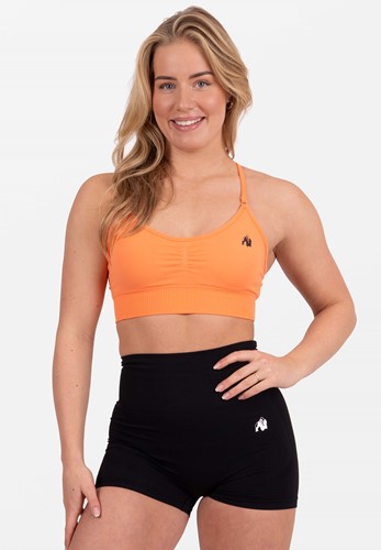 Olivia Seamless Sports Bra - Peach