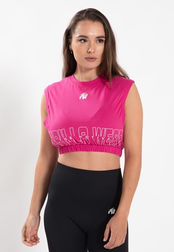Albion Oversized Crop Top - Pink
