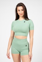 Whitney Seamless Crop Top - Green - XS/S