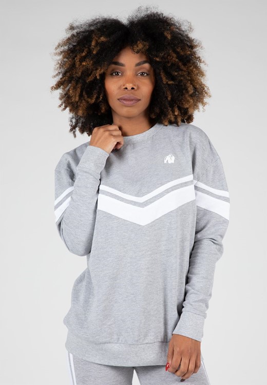Hailey Oversized Sweatshirt - Gray Melange - XS