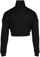 Ocala Cropped Half-Zip Sweatshirt Black