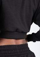 Ocala Cropped Half-Zip Sweatshirt Black