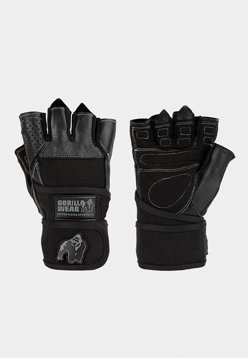 Dallas Wrist Wrap Gloves - Black