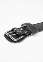 4 inch padded leather lifting belt black/red